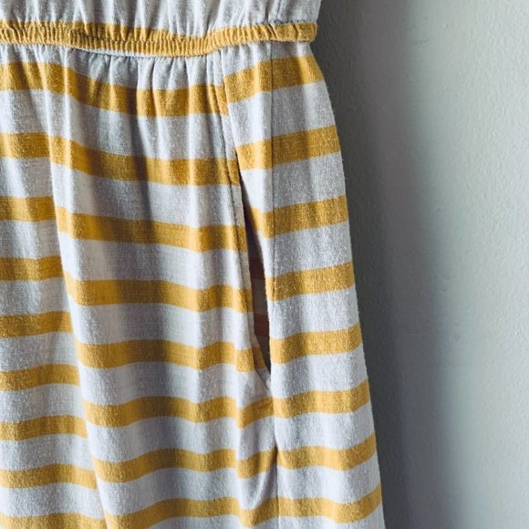 🇪🇸 ZARA jersey summer dress yellow stripes size M - Picture 4 of 10
